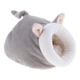thumbnail image 1 of Cuddly Cave Small Animal Cot Sleeping Bag Pet Bed for Hamster Guinea Pig Squirrel Mice Gerbils Chinchilla , gray, 1 of 9
