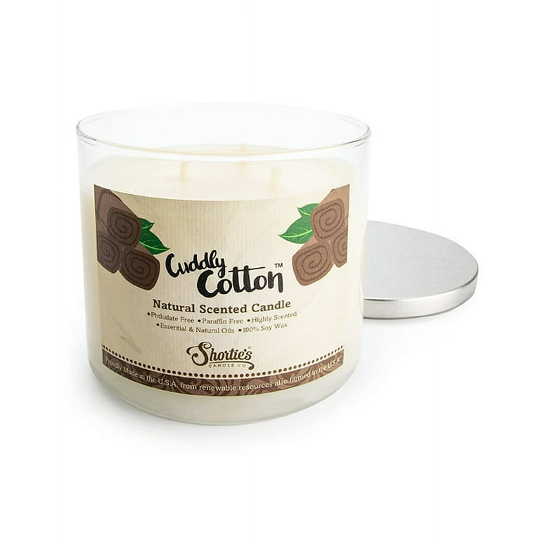 Cuddly Cotton Scented Natural Soy Candle, Essential