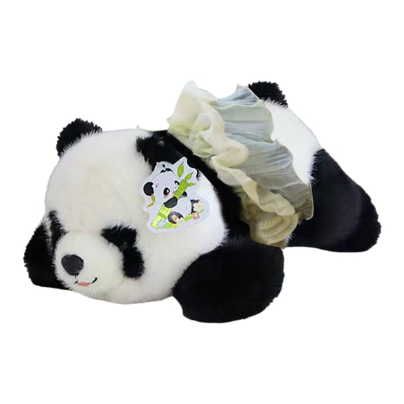Cuddly Mini 10inches Panda Plush Toy in Reclining Pose Soft Touch High Grade Fabric Perfect Gift for Friends Classmates Children Any Occasion