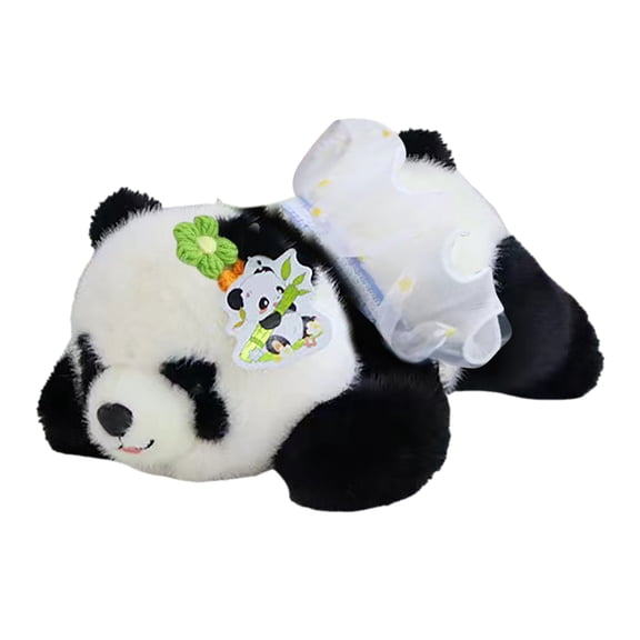 Cuddly Mini 10inches Panda Plush Toy in Reclining Pose Soft Touch High Grade Fabric Perfect Gift for Friends Classmates Children Any Occasion