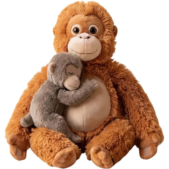 Cuddly Punch Monkey Plush - Soft Monkey Stuffed Animal Toy, Eco-Friendly Washable Monkey Punch Plushie, Symbol of Friendship & Protection Holding Monkey Teddy, Unique Gift for Fans