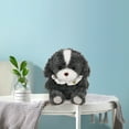 thumbnail image 1 of Cuddly Puppy Plush Toy - Super Soft Stuffed Animal Sleep Companion Bedtime Security Pal Huggable Comfort Gift for s Anxiety Relief(Black), 1 of 5