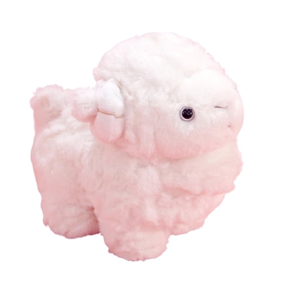 Cuddly Sheep Stuffed Animals Adorable Fluffy Plush Sheep Toy Super Soft and Cute Lamb Doll Pretty Sweet Gifts for Kids Boys and Girls Present for Birthday or Party 5.5 Inches (White)