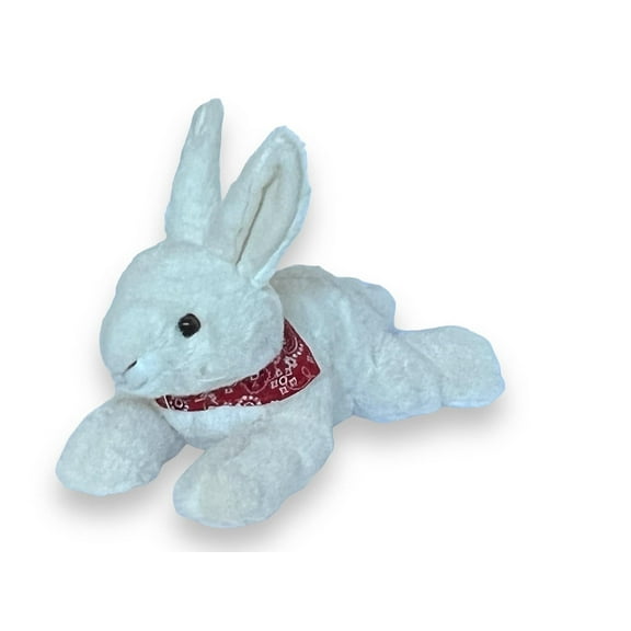 Cuddly White Bunny Rabbit Plush Soft and Snuggly Companion