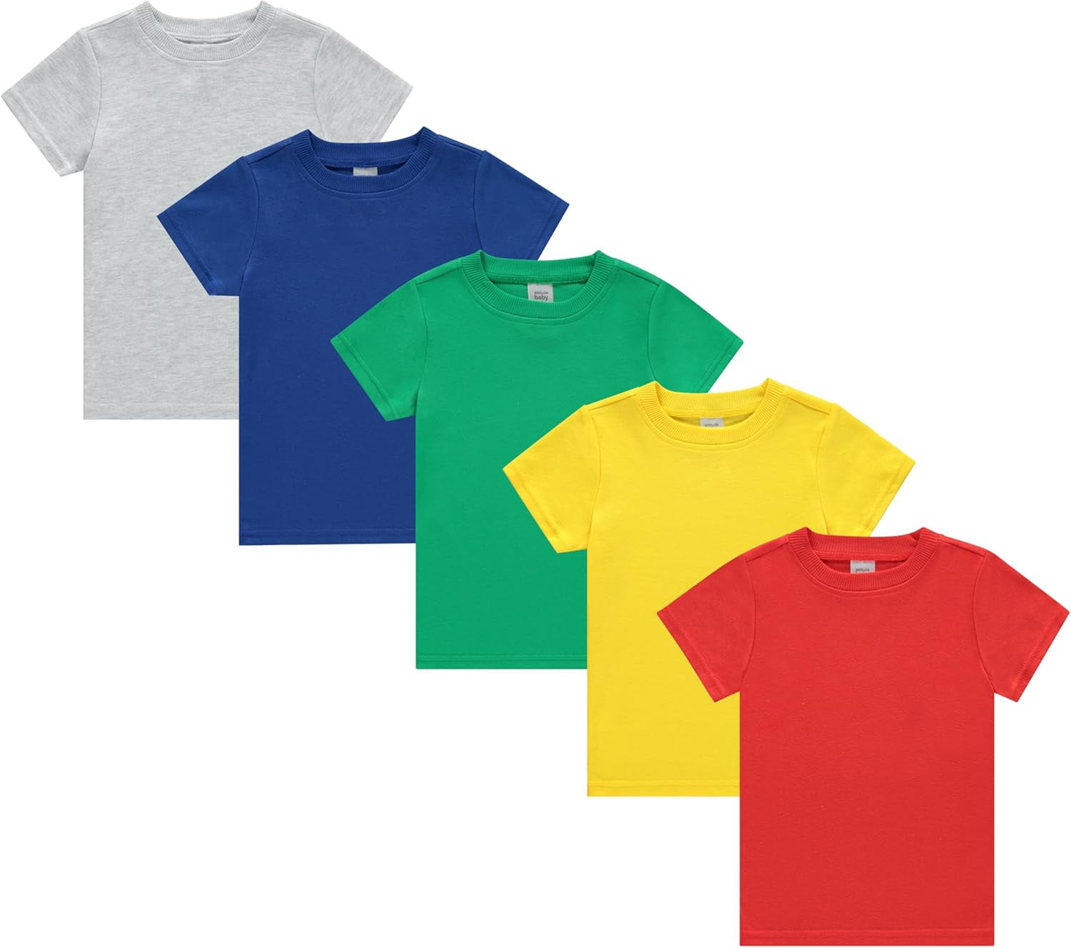 Cudlie, Toddler Boys’ T-Shirts, 12M-4T, Soft Cotton Pack of 5 - Walmart.com
