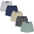 thumbnail image 1 of Cudlie Boys' 5-Pack Baby & Toddler Shorts, Sizes 12M–4T – Durable Shorts for Everyday Play & Daycare, 1 of 11
