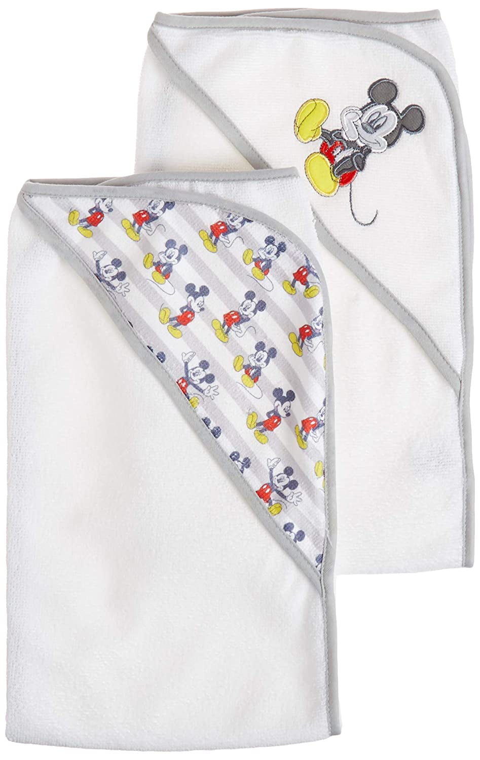 Babyhug Disney Terry Cotton Face Towel Mickey Mouse Print Pack of 2 - Multicolor
