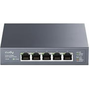 Cudy 5-Port Multi-Gigabit Ethernet Switch, Full 2.5Gbps Ports, Loop Detection, 802.3az Energy Saving, Desktop or Wall Mount, Fanless Design, HS105
