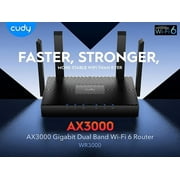 Cudy AX3000 WiFi 6 Router   802.11ax Wireless Dual Band Gigabit Internet Router, VPN Compatible, MU-MIMO, WireGuard, Cudy Mesh Compatible WR3000
