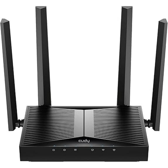 Cudy - BE3600 Dual-Band Wi-Fi 7 Router, Lightning-Fast Speeds, 2.5G Multi-Gig Connectivity, Far-Reaching Coverage, Smooth and Stable, WR3600H - Black