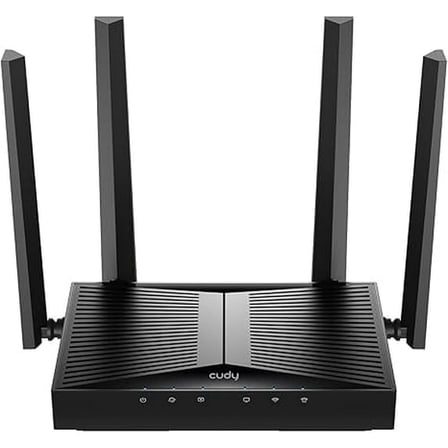 Cudy - BE3600 Dual-Band Wi-Fi 7 Router, Lightning-Fast Speeds, 2.5G Multi-Gig Connectivity, Far-Reaching Coverage, Smooth and Stable, WR3600H - Black
