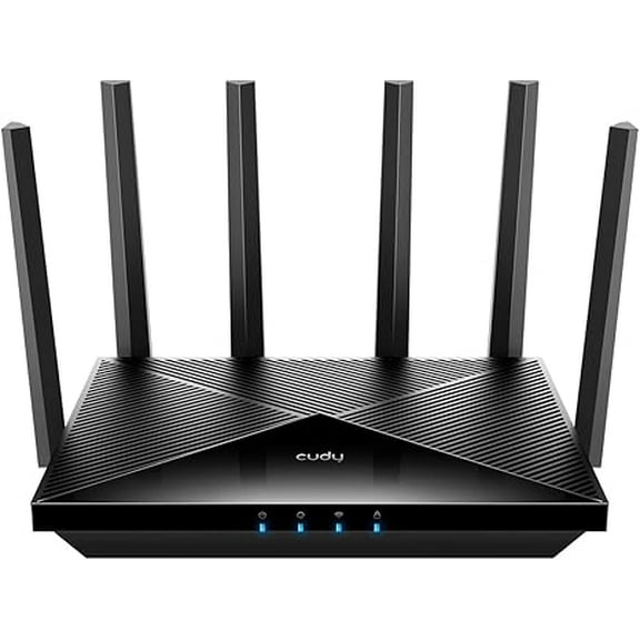 Cudy - BE6500 WiFi 7 Router Dual Band Gaming Router, 2.5G WAN Port, 6500Mbps, VPN, APP Supported - Black