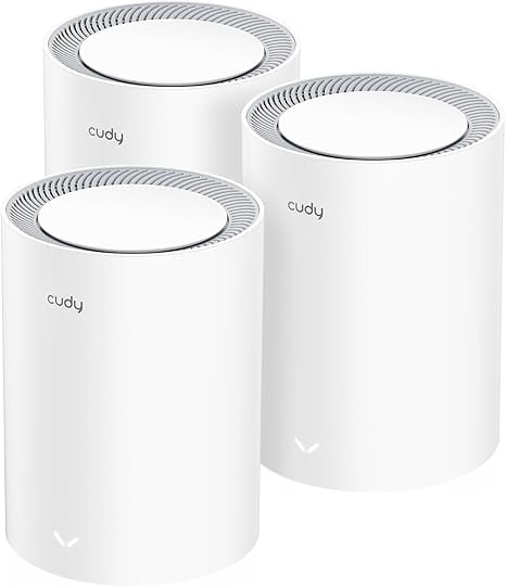 Cudy - Dual Band BE3600 Wi-Fi 7 Mesh System, 3.6 Gbps 160 Mhz, 2900 Sq.ft, 3 Gigabit Ports, Multi-VPN, Cudy APP