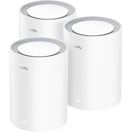 Cudy - Dual Band BE3600 Wi-Fi 7 Mesh System, 3.6 Gbps 160 Mhz, 2900 Sq.ft, 3 Gigabit Ports, Multi-VPN, Cudy APP