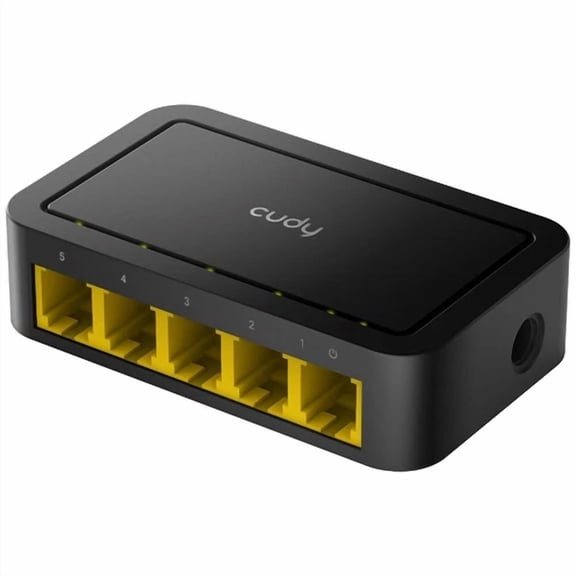 Cudy Fs105D | 5-Port 10/100Mbps Fast Ethernet Unmanaged Desktop Switch