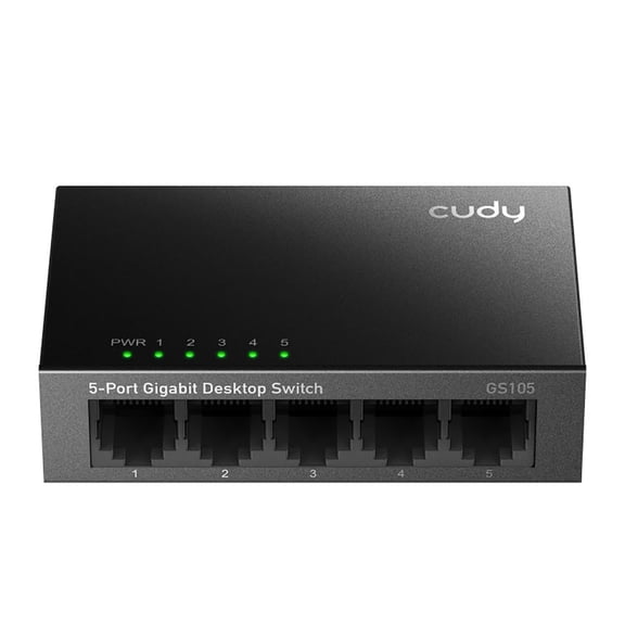 Cudy GS105 5-Port Gigabit Ethernet Unmanaged Network Switch with Metal Casing