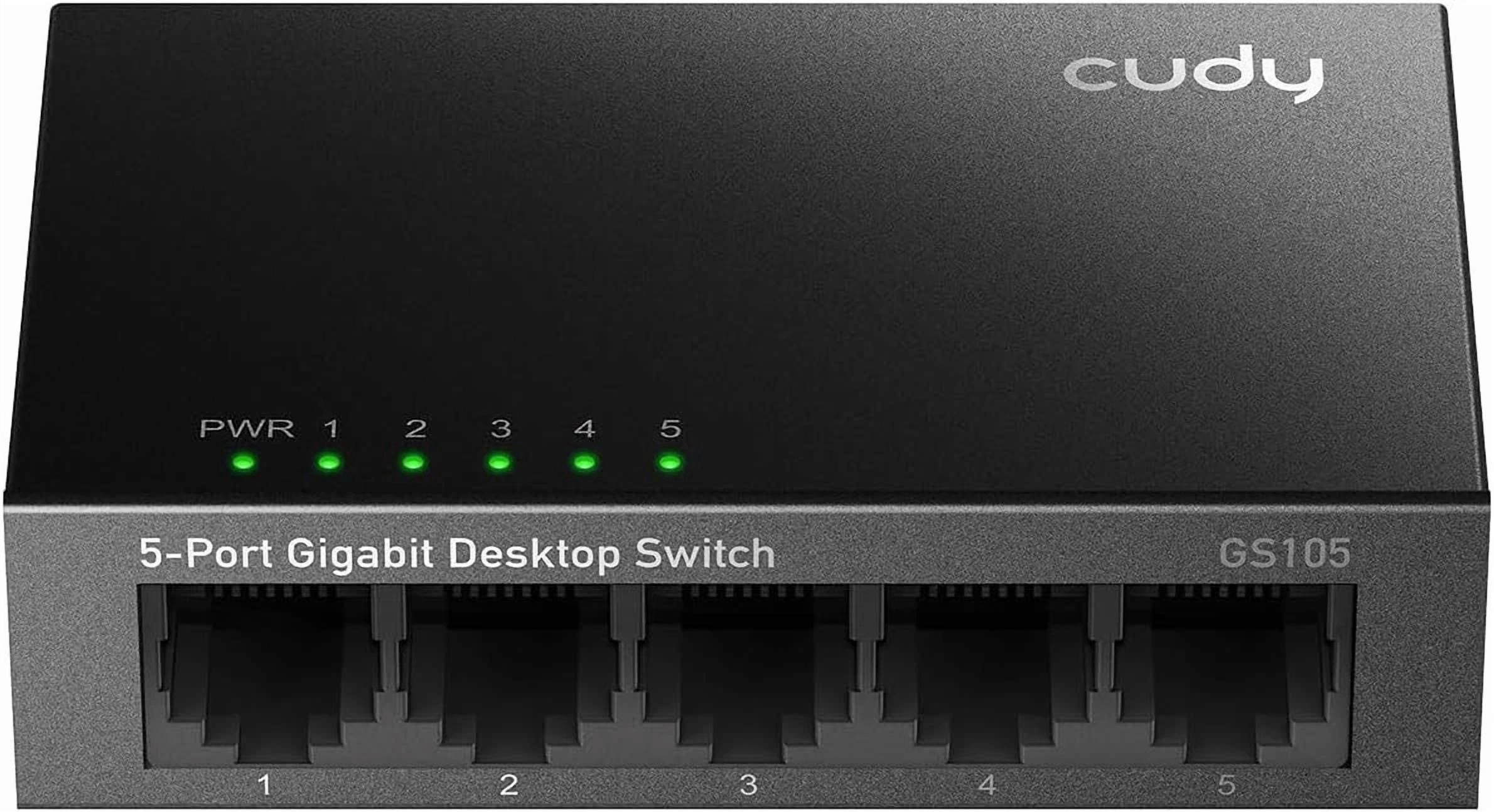 Cudy Gs105D | 5-Port 10/100/1000Mbps Gigabit Ethernet Desktop Switch