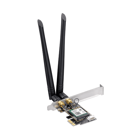 Cudy WE3000 AX3000 PCIe Wireless WiFi 6 Card for PC, Intel AX200 Module, Bluetooth 5.0, 2402Mbps + 574Mbps, Windows 10 64-Bit