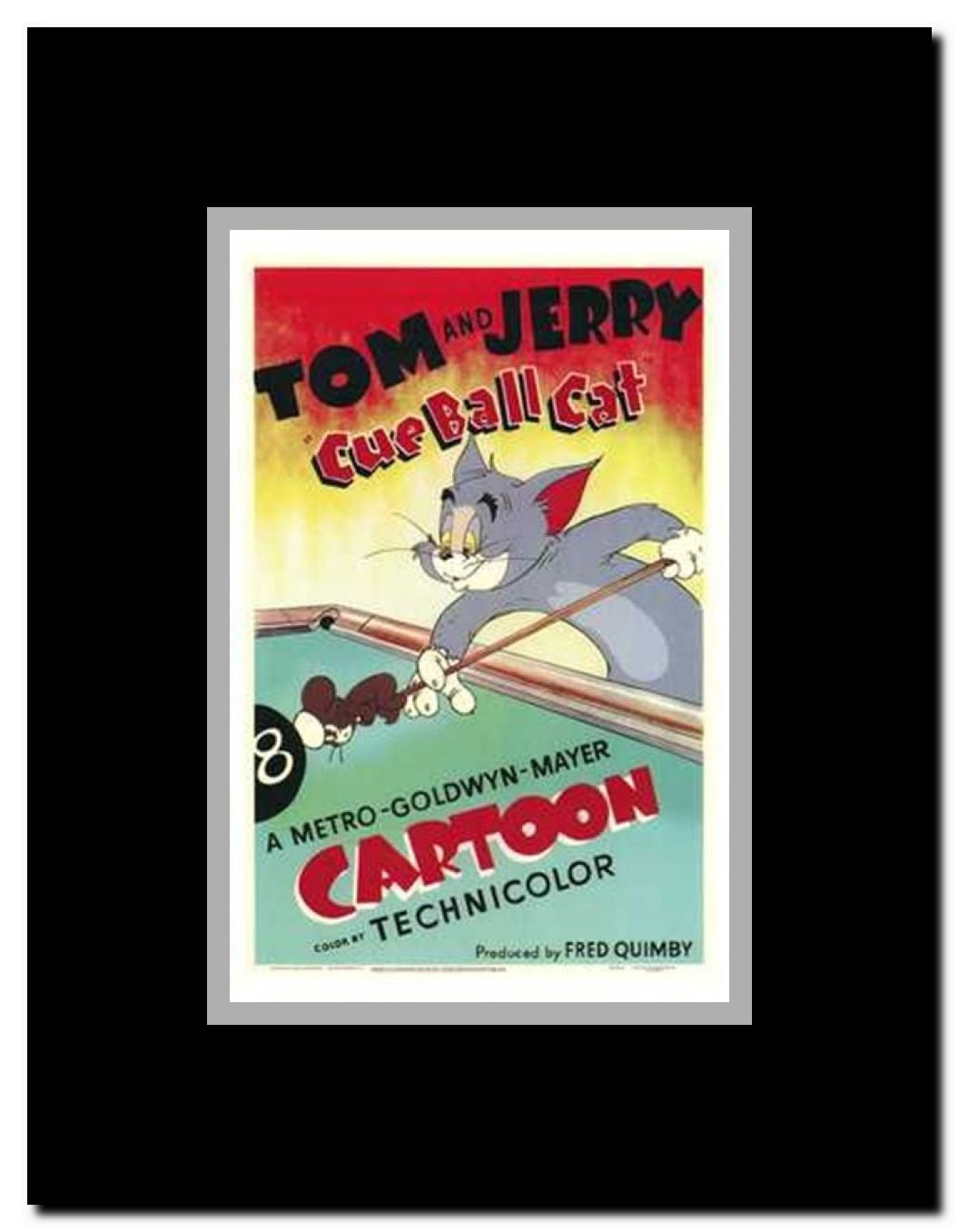 Cue Ball Cat Framed Movie Poster