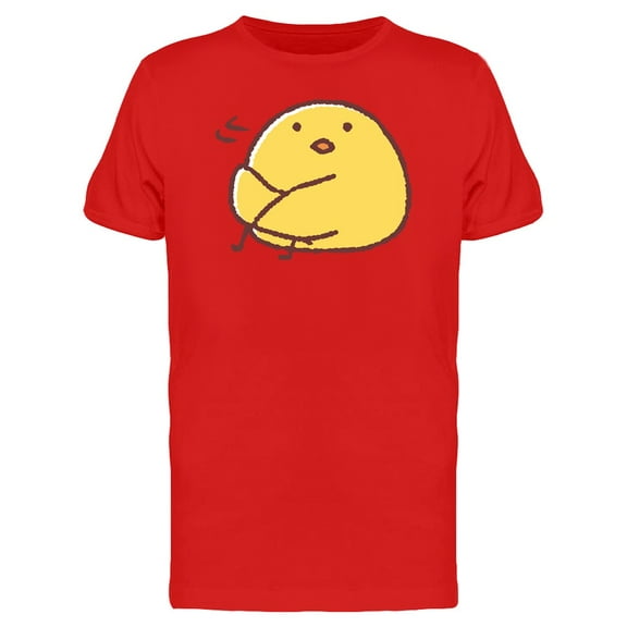 Cue Funny Unsatisfied Chicken T-Shirt Men -Image by Shutterstock, Male Medium