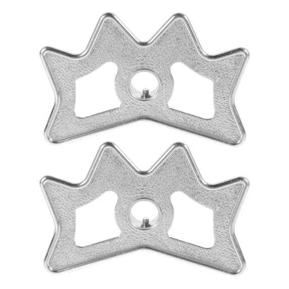 Silver Metal Billiards Cue Rack Accessory for Sports Use 2pcs