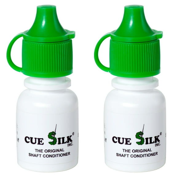 Cue Silk Pool Cue Shaft Conditioner 1/4 oz 2 Bottles - AUTHORIZED DEALER