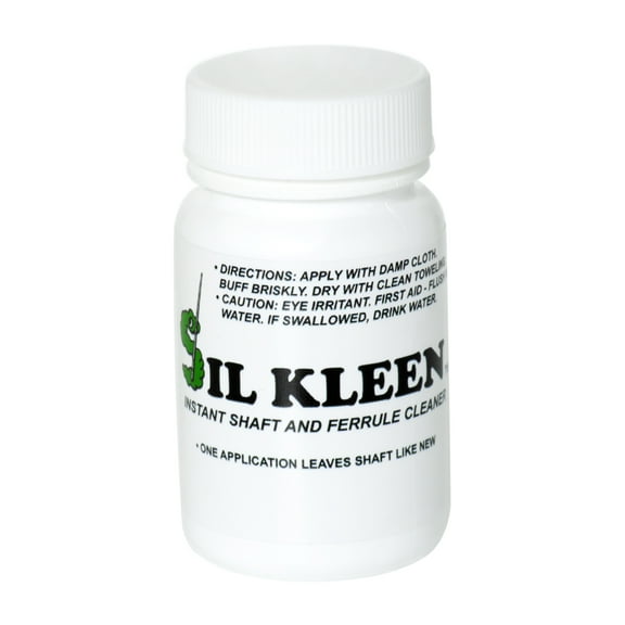 Cue Silk Sil Kleen Dry Powder Billiard Pool Cue Shaft and Ferrule Cleaner 1 oz Bottle