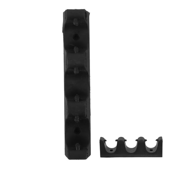 MEIBUTYUP Black Plastic Pool Cue Holder Wall Mount Cue Rack for Billiard Pole Organization and Display