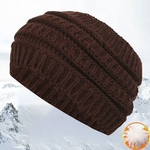 Cuekondy Heardband for Knitted Headband with Wide Edge Empty Top Washing Headband European and American Headband Women's Autumn and Winter Warmth Ear Woolen Headband Brown Heardband