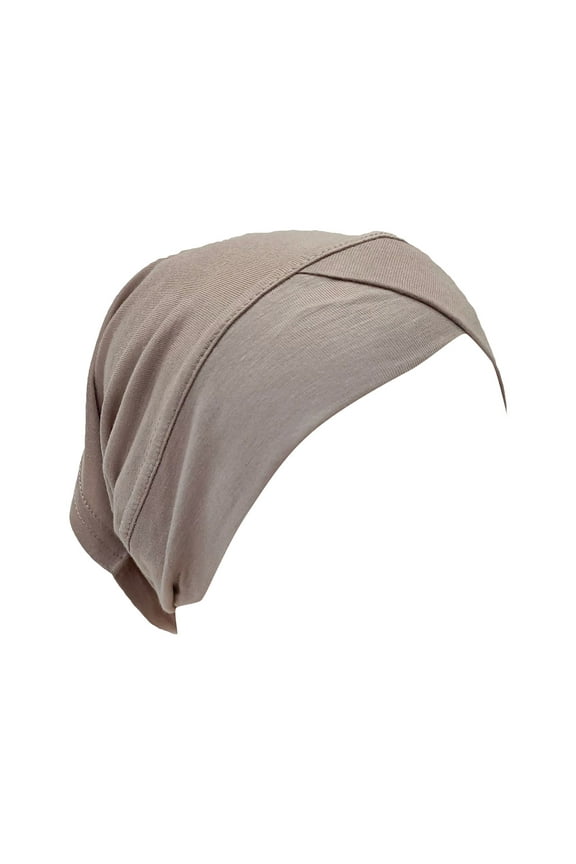 Heardband for Women Casual Multicolor Forehead Cap Fashion Solid Color Hijab Muslim Base Cap Brown Heardband