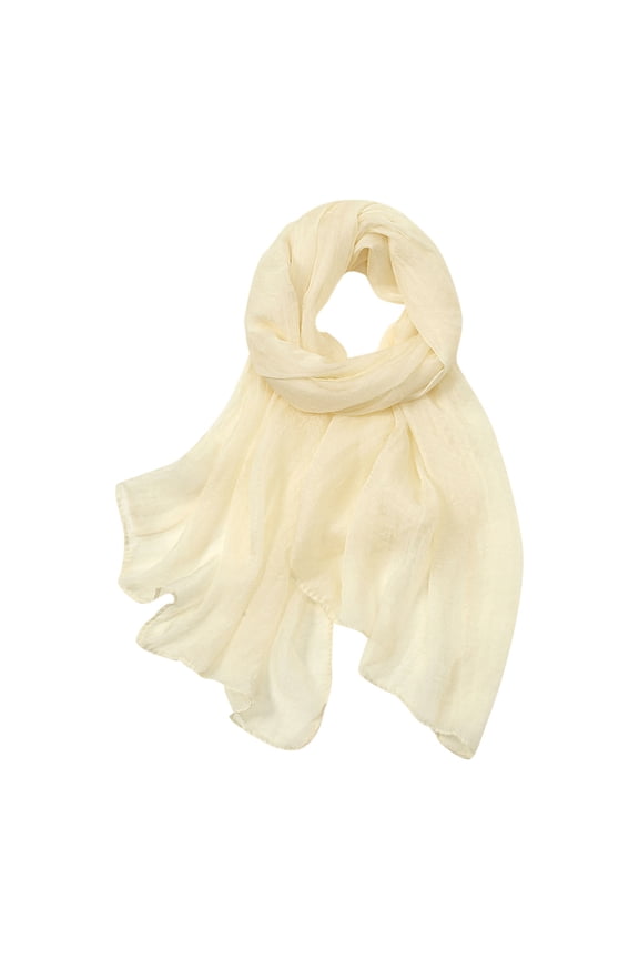 Scarf Women Summer Casual Colorful Multicolor Solid Color Chiffon Thin Regular Silk Scarf Sunscreen Scarf