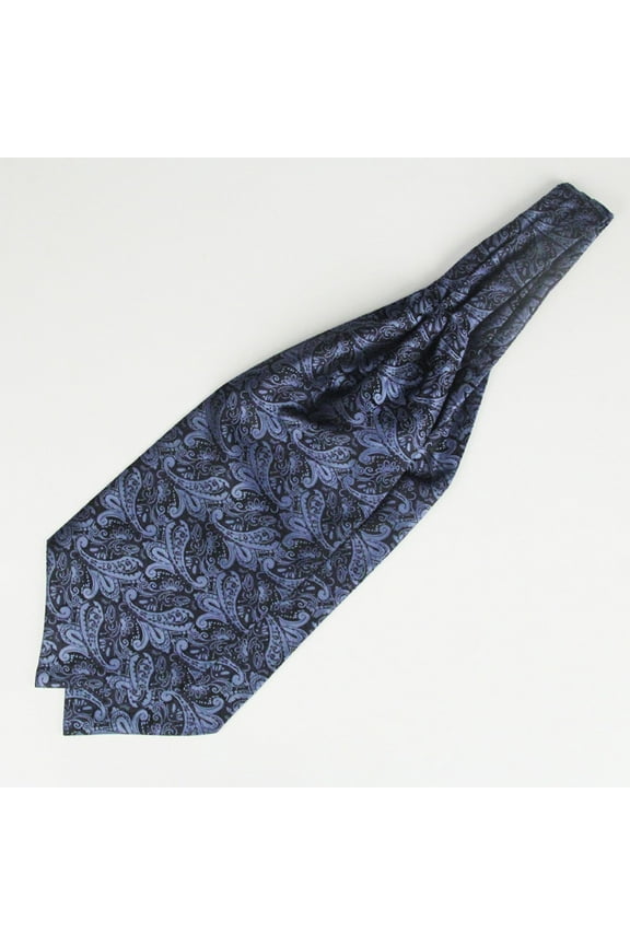 Silk Scarves for Travelwant Men's Cravat Classic Colorful Silky Necktie Dark Blue Blue Silk Scarves