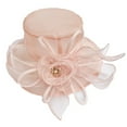 thumbnail image 1 of Cuekondy Sun Hats Women Fascinator Lady Cocktail Tea Party Church Wedding Bridal Flower Hat, 1 of 2