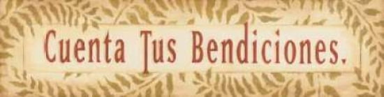 Cuenta Tus Bendiciones Canvas Art - Stephanie Marrott (8 x 24)