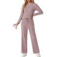 thumbnail image 1 of Cueply 2 Piece Sets for Women Outfits Casual Long Sleeve Lounge Matching Sets Clothing with Pockets, 1 of 9