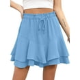 thumbnail image 1 of Cueply Flowy Shorts for Women Mini Tennis Skirt Ruffle Tiered Skorts Running Workout Sports Shorts, 1 of 6