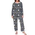 thumbnail image 1 of Cueply Halloween Womens Plus Size Pajamas Long Sleeve Pjs Sets Loungewear Sleepwear 1X-4X, 1 of 7