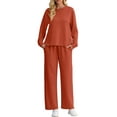 thumbnail image 1 of Cueply Lounge Sets for Women 2 Piece Outfits Sweatsuits Set Long Sleeve Wide Leg Pants with Pockets, 1 of 8