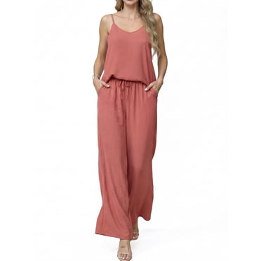 Cueply Lounge Sets for Women Summer 2 Piece Outfits Casual Tops Elastic Wide Leg Pants with Pockets