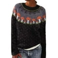 thumbnail image 1 of Cueply Sweaters for Women Long Sleeve Chunky Fuzzy Knit Pullover Sweater Tops Trendy Patterns, 1 of 9