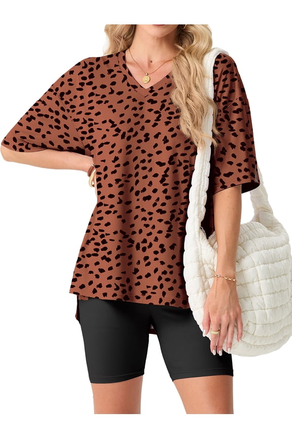 2 Piece Sets for Women Summer Outfits Lounge Set Casual Matching Clothing Oversized T-Shirt Biker Shorts