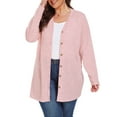 Cueply Women's Plus Size Cardigan Long Sleeve Lightweight Sheer Open