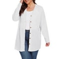 thumbnail image 1 of Cueply Women's Plus Size Cardigan Long Sleeve Lightweight Sheer Open Front Knited Cardigan 1X-4X, 1 of 6