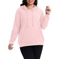 thumbnail image 1 of Cueply Women's Plus Size Hoodie Pullover Sweatshirt Long Sleeve Casual Hooded Sweatshirt with Kangaroo Pocket Fall Winter Tops, 1 of 8