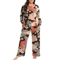 thumbnail image 1 of Cueply Women's Plus Size Pajama Set Long Sleeve Loungewear Long Pants Sleepwear Soft 2 Piece Pjs with Pockets, 1 of 9