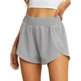 thumbnail image 1 of Cueply Women's Running Shorts High Waisted Athletic Gym Workout Shorts with Liner Zipper Pockets, 1 of 7