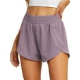 thumbnail image 1 of Cueply Women's Running Shorts High Waisted Athletic Gym Workout Shorts with Liner Zipper Pockets, 1 of 7