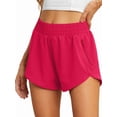 thumbnail image 1 of Cueply Women's Running Shorts High Waisted Athletic Gym Workout Shorts with Liner Zipper Pockets, 1 of 7