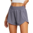 thumbnail image 1 of Cueply Women's Running Shorts High Waisted Athletic Gym Workout Shorts with Liner Zipper Pockets, 1 of 7