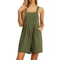 thumbnail image 1 of Cueply Rompers for Women Short Overalls Casual Summer Adjustable Strap Shorts Jumpsuit with Pockets, 1 of 7